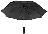 Euroschirm Light Trekking Umbrella with Flashlite Black