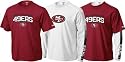 San Francisco 49ers Red/White Gameday 3 in 1 Tee Combo