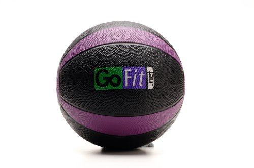 GoFit GF-MB6 6lb Medicine Ball with Training Manual