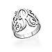 Monogram Name Ring in Sterling Silver - Custom Made with Any Initials!