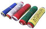 ~Tibetan Prayer flags ~ 5 ROLL SET ~ LUNGTA flag x 50~