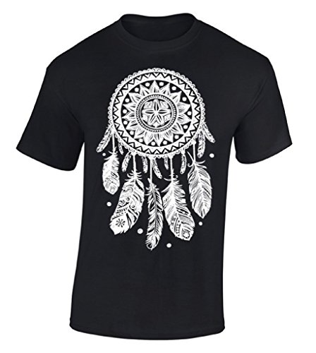 Raxo Dream Catcher T-shirt White Feathers Native American Indian Tribal Shirt