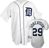 Nate Robertson White Majestic MLB Home Replica Detroit Tigers Jersey