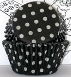 Goldas Kitchen Baking Cups - Polka Dot - Black