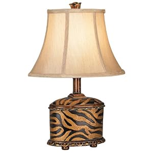 Animal Print Canister Accent Lamp by Universal Lighting and Decor