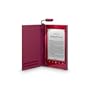 Sony PRSA-CL22 - Tapa protectora roja con luz para lector de eBook - piel sint�tica, policarbonato, pl�stico ABS