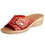 Fly Flot Women's Kitty Slide Sandal,Red,38 EU (US Women's 7.5-8 M)