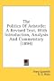 The Politics Of Aristotle: A Revised Text, With Introduction, Analysis And Commentary (1894)