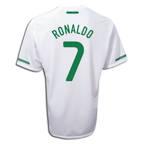 #7 Ronaldo Portugal Away 10/11 Kid Soccer Jersey & Matching Short Set - For Youth Age: 8-10 Years Old
