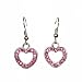 Earrings - E95 - Small Crystal Hearts - Rose