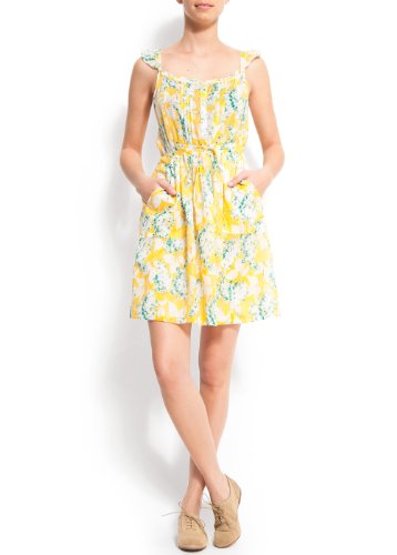 Mango Women's Sundress, 10, Yolk