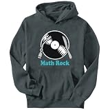 Hoodie Mens Dark Silver  Math Rock - LP Music