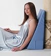 Alex Orthopedic - 5013-10-LB - Back Wedge Bed Reading Pillow - Light Blue - 10 in.