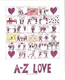 a-Z of Love - Artist: Nicola Streeten - Art Print Poster Size: 15.75 by 19.75 inches