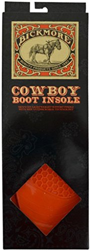 Bickmore Work Insoles for Men | Gel Lightweight Support Insole | Great for Work Shoes, Western Cowboy Boots + More | Once Size Fits All | Cut to Size
