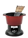 Chasseur Cast Iron Classic Fondue Set (Chilli Red)