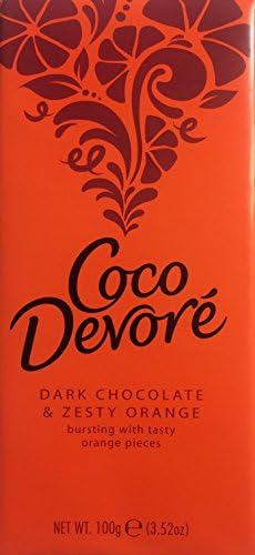 Coco Devore Dark Chocolate Zesty Orange 100g (5-pack)