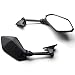 Krator Black OEM Style Racing Mirrors - Compatible with Kawasaki ZX6R / ZX600R / ZX636 Left & Right (2009-2012)