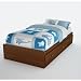 South Shore Willow Collection Twin Mates Bed 39-Inch, Sumptous Cherry