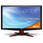 Acer GD245HQbid 61 cm (24 Zoll) widescreen TFT Monitor (VGA,DVI,HDMI, Kontrastverh�ltnis 80000:1, Reaktionszeit 2ms, 120Hz, 3D) schwarz/rot