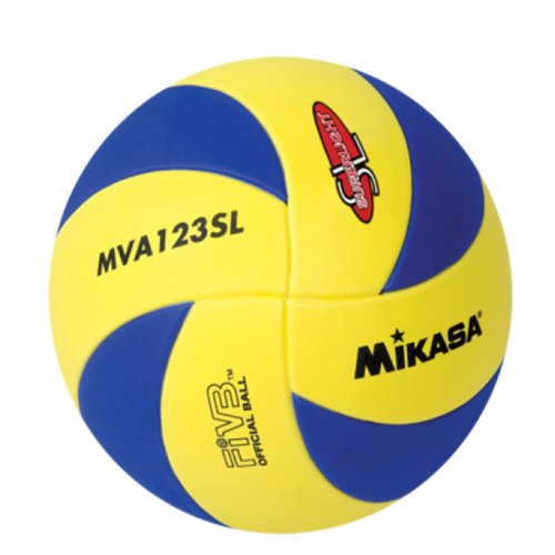KAUFEN Mikasa Unisex Kinder Volleyball MVA 123 SL, blau gelb, 65