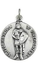 14K Yellow Gold 18.00 mm St. Florian Medal