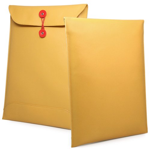 BoxWave Manila Apple Macbook Air 13 (2010) Leather Envelope - High Quality Synthetic Leather Carrying Sleeve, Unique Envelope Pouch / Bag Design - Apple Macbook Air 13 (2010) Cases and Covers