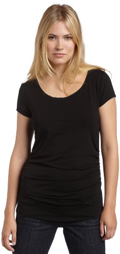 Kenneth Cole Womens Cap Sleeve Scoop Neck Tee