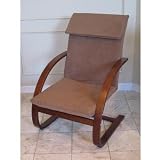 International Caravan Bentwood Rocker With Microfiber Padded Seat Brown - Qrb120-sb