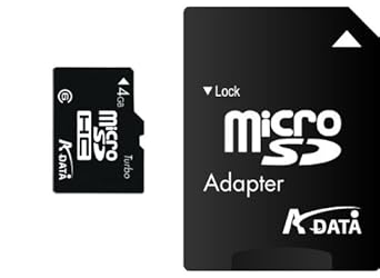 ADATA 4 GB Class 6 microSDHC Flash Memory Card 4GUSDHC6