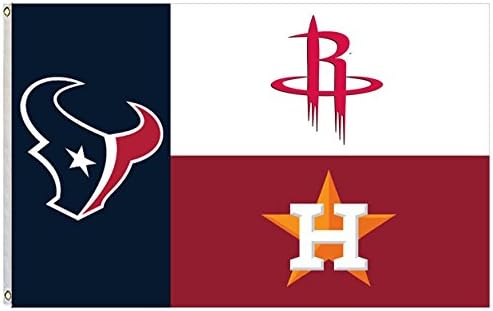 Houston State Fans Texans Rockets Astros Flying Flag Banner Size 3X5 Feet