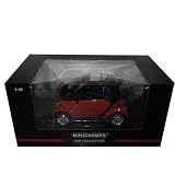 2007 Smart For Two Cabrio Red 1:18 Diecast Minichamps