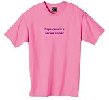 happiness is a secure server 100% Cotton Unisex Tee with funny Beware of the Geek Joke Text
