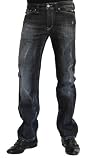 New Diesel Mens Viker Black Boot Cut Jeans Pants, Wash 008UP