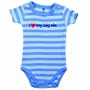 Hudson Baby Premium Shoulder Snap Bodysuit - Boys Siblings, I Love My Big Sis - 3-6 months