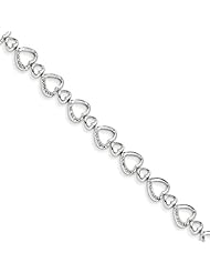 Sterling Silver Diamond Bracelet