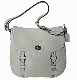 Coach 14896 Chelsea White Leather Flap Duffle Handbag