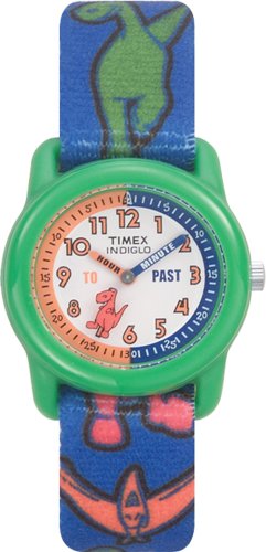 Timex Children's Time Teacher Dinosaurs Stretch Band Watch #T7B121
