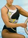 Reebok Women's Performance Tidal Blade Xcel Force Back 1 Piece Swimsuit