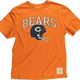 Chicago Bears Reebok Buttonhook Retro Logo Vintage Premium Orange T-Shirt - M