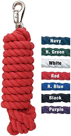 Direct Equine 3/4" Cotton lead with Bull Snap