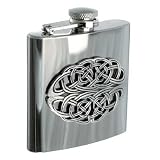 Review Sterling & Classic SC752 / Celtic Oval 6oz Stainless Steel Hip Flask