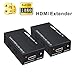 HDMI Extender,ABLEWE 196ft/60m 1080P HDMI Extenders Over Single Cat 5E/6/7 Support 1080p,3D,HDMI 1.4a,HDCP,EDID