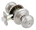 Schlage F40VGEO619 Georgian Privacy Knob, Satin Nickel