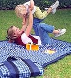Outdoor Blanket - Navy Plaid (Navy Plaid) (2H x 54W x 84D)