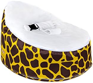 Totlings Snugglish Meadows Velvet Top Baby Lounger, Gold with White