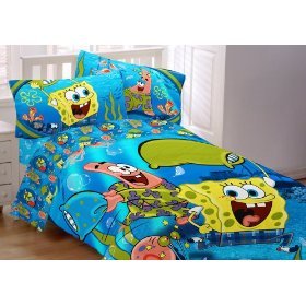 SpongeBob Squarepants Pajama Party Comforter, Twin