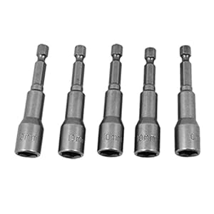 10mm Metal Magnetic Power Hex Socket Nut Setters Driver 5 Pcs