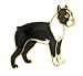 boston_terrier9boston terrier - Hand enameled Boston terrier dog brooch or pin