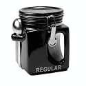 Oggi EZ Grip Regular Coffee Canister, Black